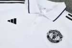 Manchester United 2025/26 POLO Training Suit White