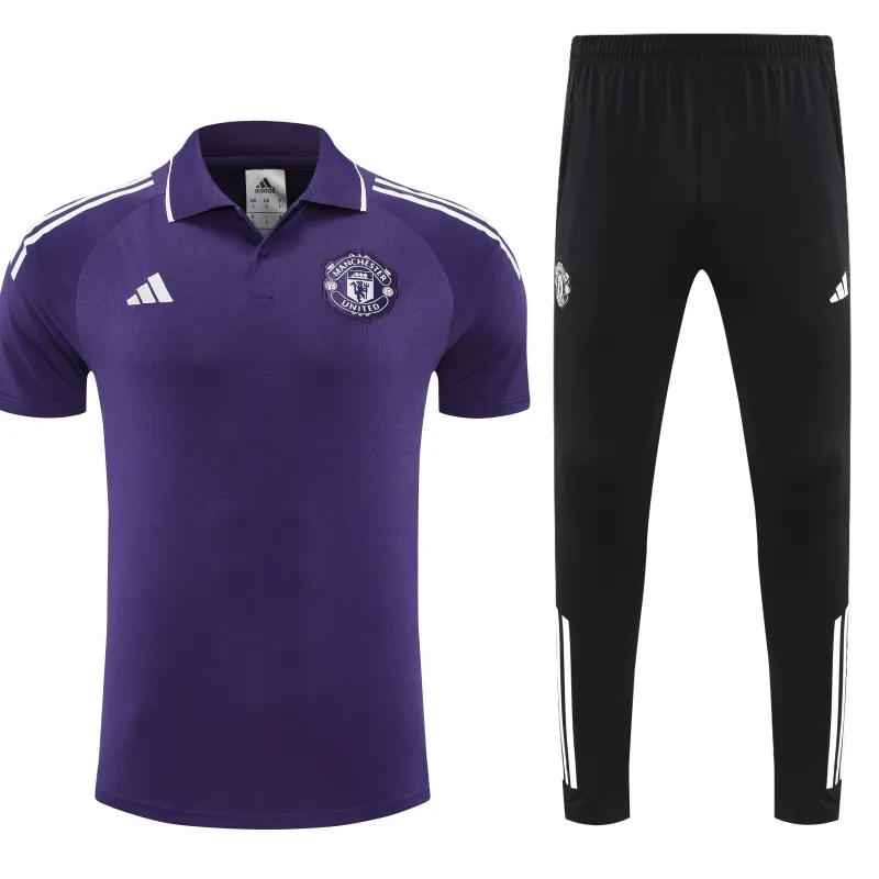 Manchester United 2025/26 POLO Training Suit Blue