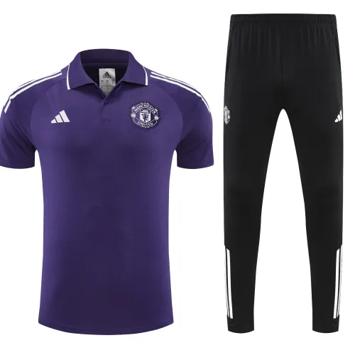 Manchester United 2025/26 POLO Training Suit - Blue