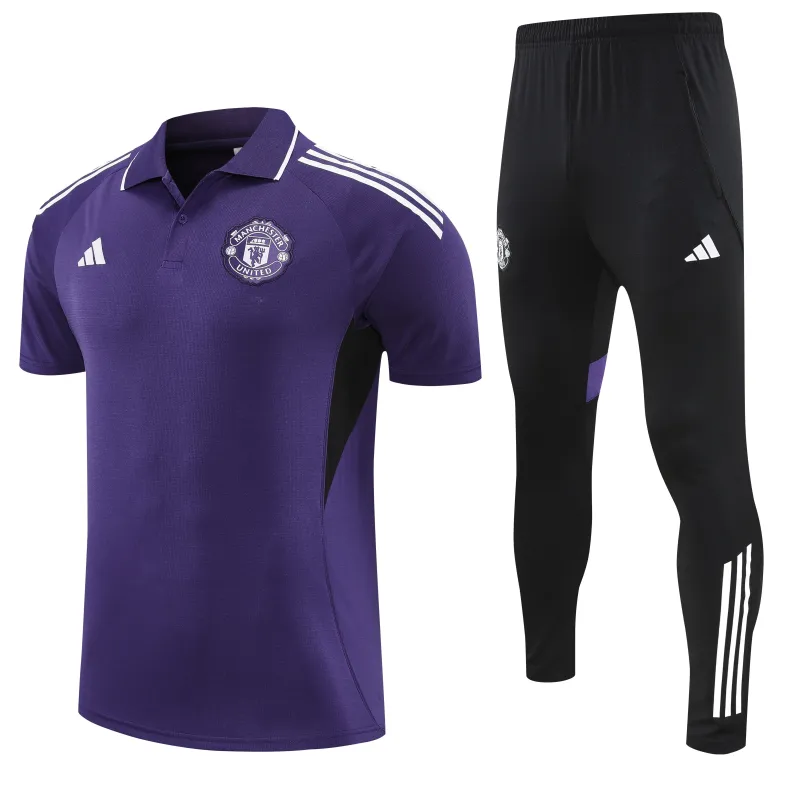 Manchester United 2025/26 POLO Training Suit Blue