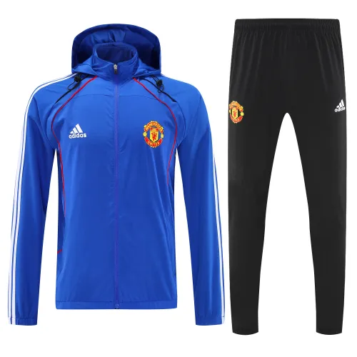 Manchester United 2026/27 Men's Windbreaker Training Suit - Blue