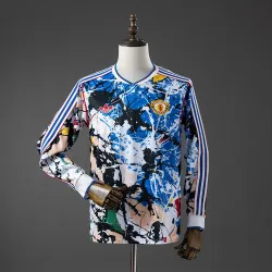 US17.98 - Manchester United 2025/26 Stone Roses Originals Long Sleeve Jersey