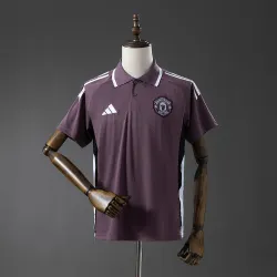 Manchester United 2025/26 POLO Shirt Purple - product photo US17.99 - Manchester United 2025/26 POLO Shirt Purple