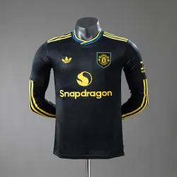 US21.99 - Manchester United 2025/26 Third Away Long Sleeve Jersey Player Version