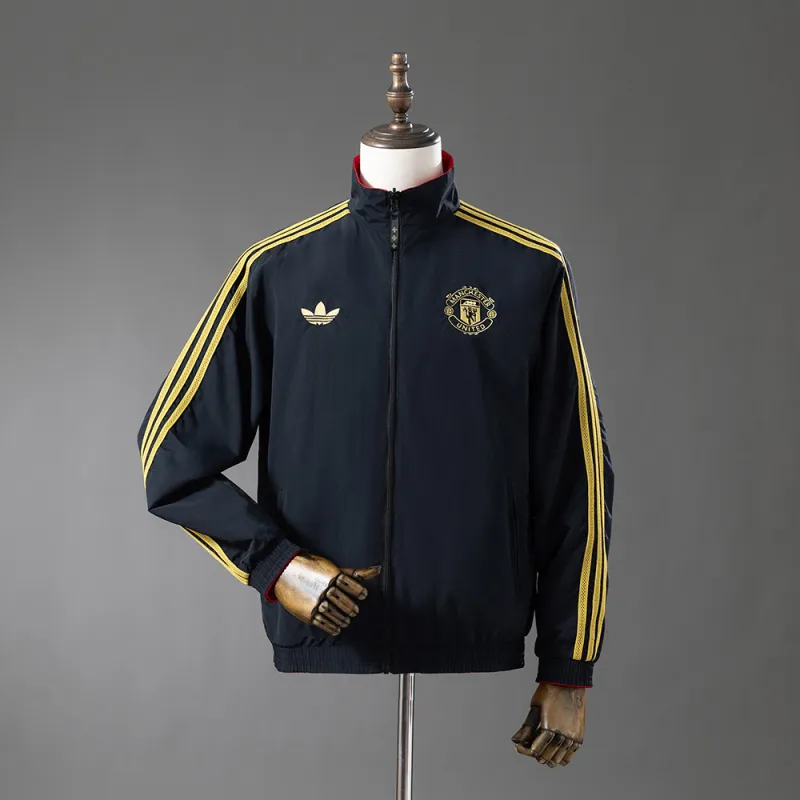 2026/27 Manchester United Reversible Jacket Windbreaker Black or Red