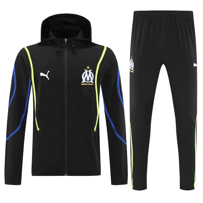 Marseilles 2026/27 Trainingspak met windjack - Zwart