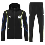 Marseille 2026/27 Trainingspak met windjack, zwart Marseilles 2026/27 Trainingspak met windjack - Zwart