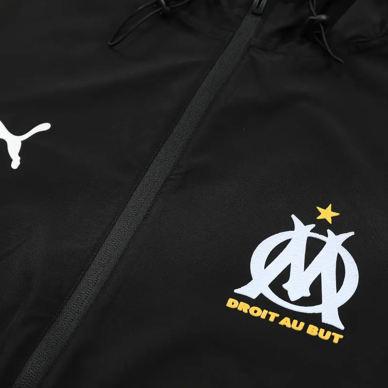 Marseilles 2026/27 Trainingspak met windjack - Zwart