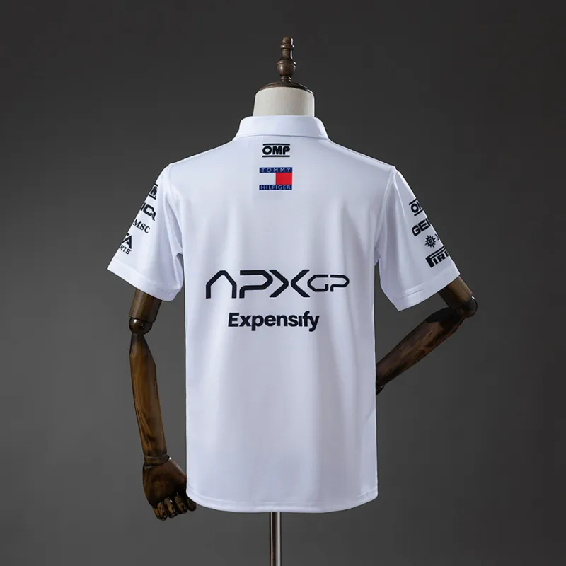 Mercedes 2025 White F1 polo