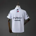 Mercedes 2025 White F1 polo