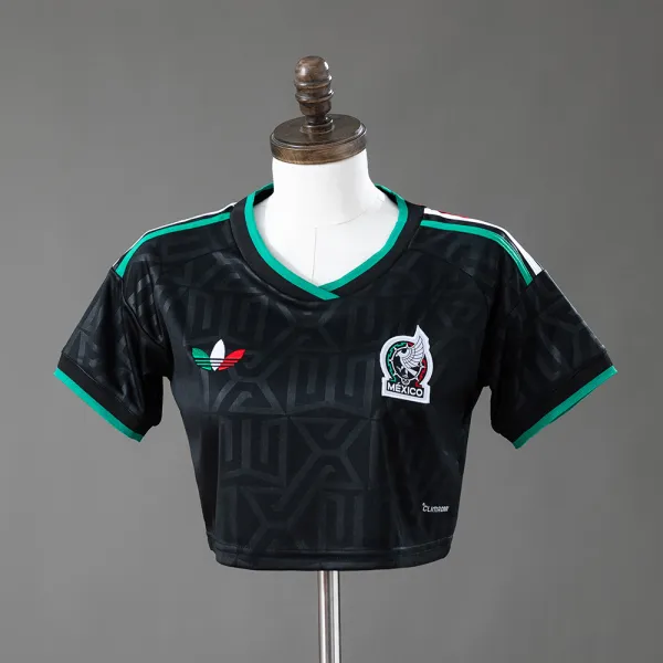 Mexico 2026 Third Away women's crop top jersey - A-Grade Quality Detail View