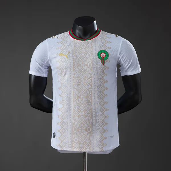 Morocco 2026 Away player version jersey - A-Grade Quality Detail View