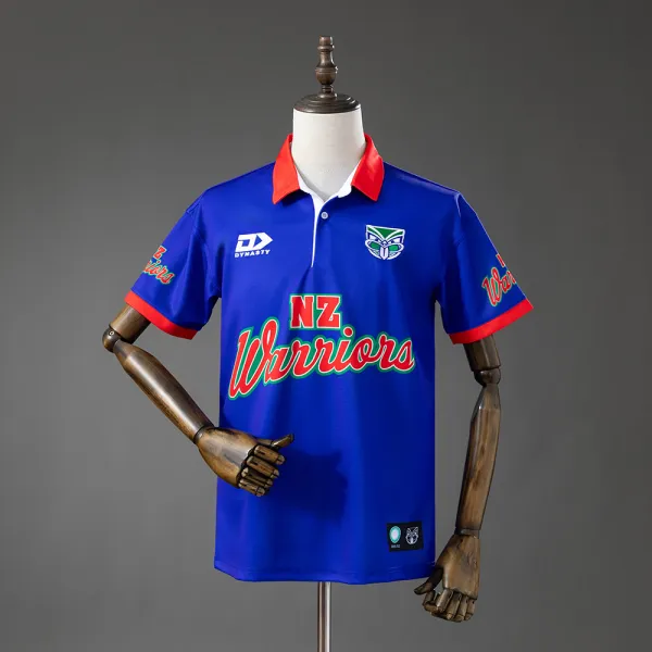 New Zealand Warriors 2026 Retro Polo Shirt - A-Grade Quality Detail View