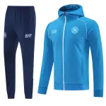 Napoli 2025/26 Tuta blu con cappuccio e giacca Napoli 2025/26 Blue hoodie jacket tracksuit