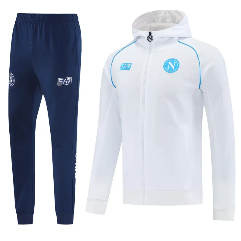 Napoli 2025/26 blanco sudadera chaqueta chándal
