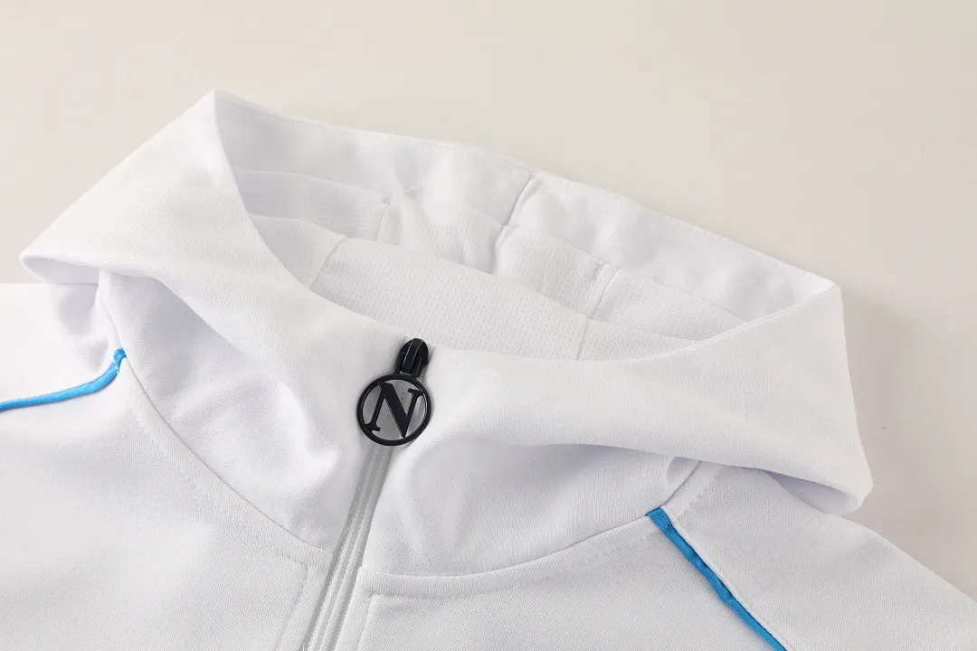 Napoli 2025/26 blanco sudadera chaqueta chándal