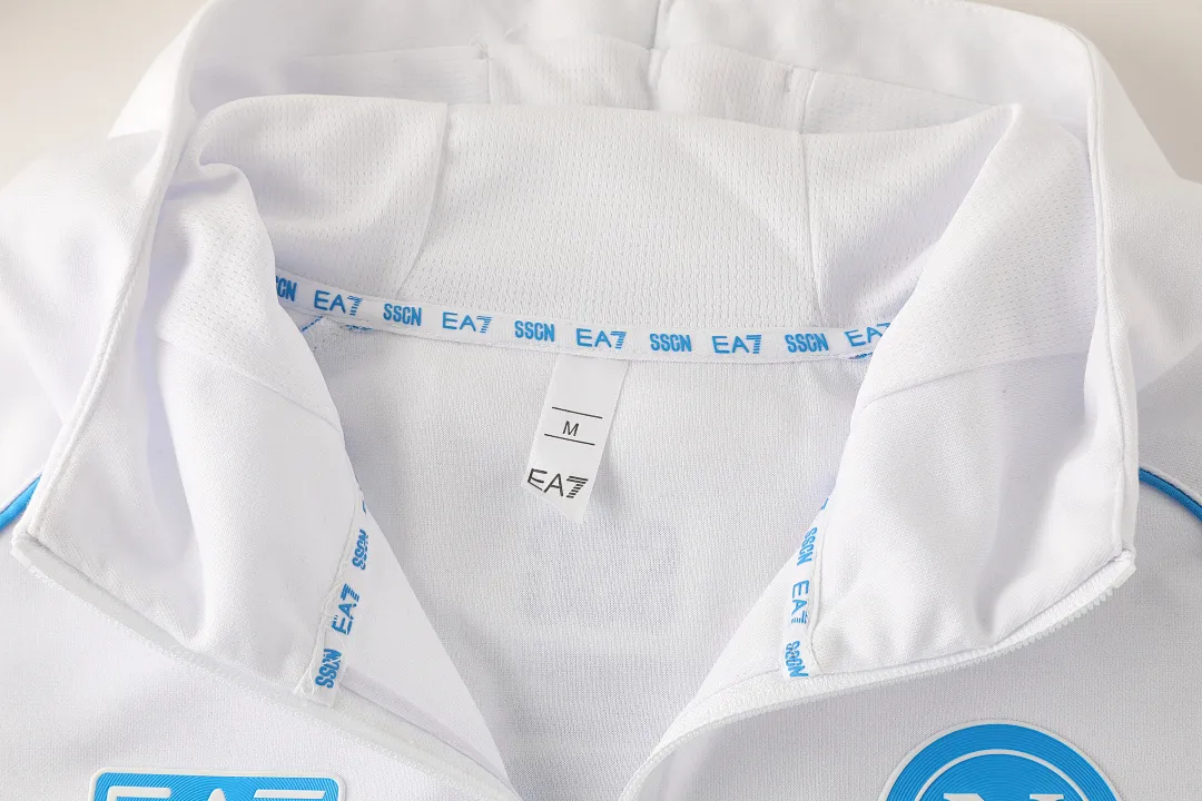 Napoli 2025/26 blanco sudadera chaqueta chándal
