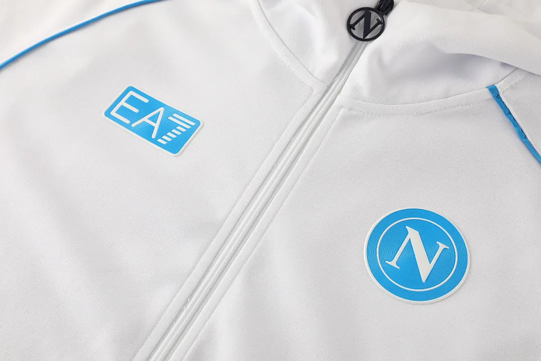 Napoli 2025/26 blanco sudadera chaqueta chándal