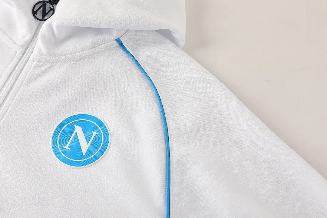 Napoli 2025/26 blanco sudadera chaqueta chándal