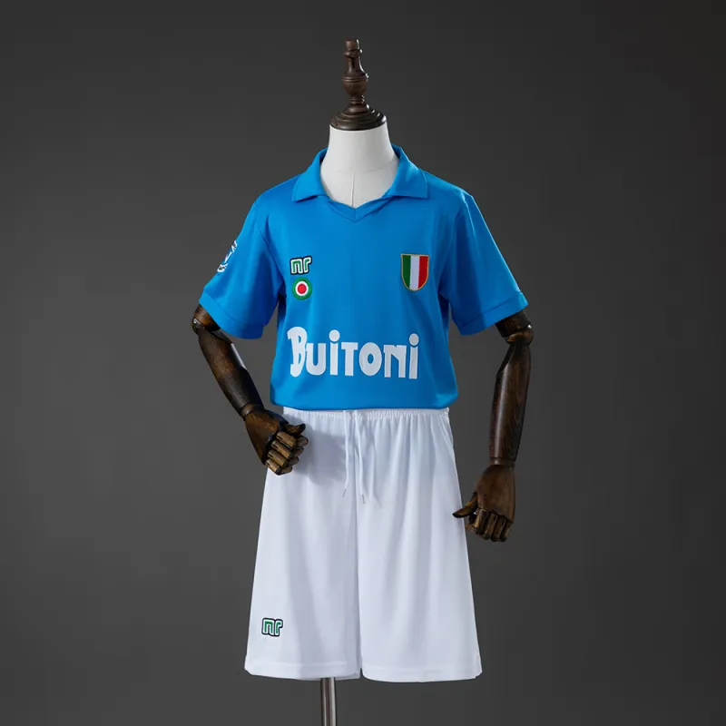 Napoli 87/88 Home Retro Kids Kit Jersey
