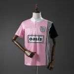 Oasis Band 1996 Retro Rosa Trikot Oasis Band 1996 Retro Rosa Jersey