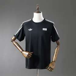 US20.99 - Oasis Live '25 Originals 3/Stripes Football Shirt Black