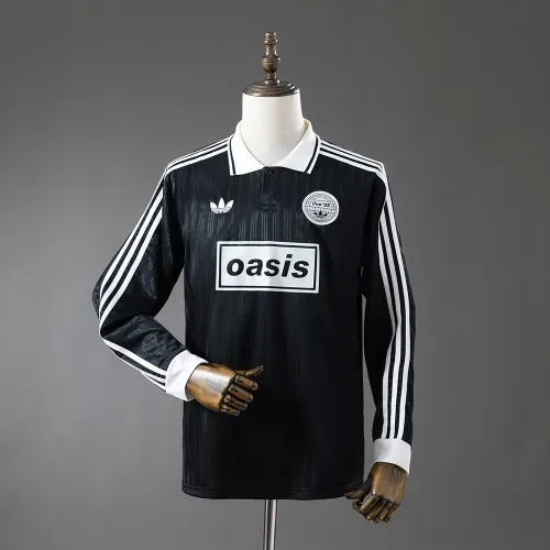 Oasis Tour Jacquard Striped Long/Sleeve SweatMen's shirt Black