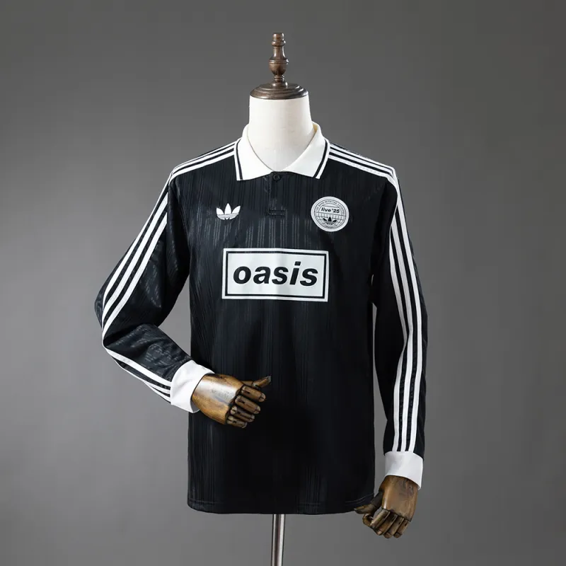Oasis Tour Jacquard Striped Long/Sleeve SweatMen's shirt Black