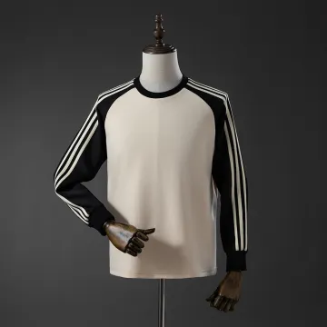 Oasis Tour Three/Camicia uomo a maniche lunghe a righe Beige