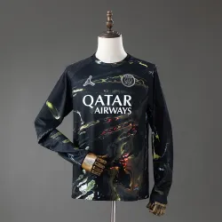 PSG 2025/26 Night Edition shirt met lange mouwen - productfoto € 17,98 - PSG 2025/26 Night Edition shirt met lange mouwen