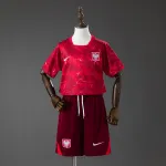 Poland 2026 Away Kids Kit Jersey Poland 2026 Away Kids Kit Jersey