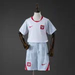 Maglia Polonia 2026 Home Kit Bambini Maglietta Polonia 2026 Home Kids Kit