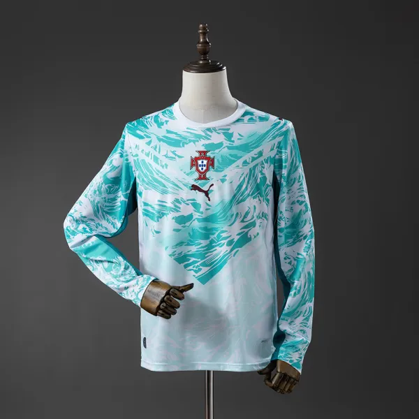 Portugal Away 2026 Long Sleeve Jersey - A-Grade Quality Detail View
