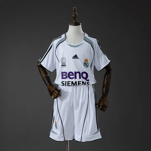 real madrid 06/07 kids retro jersey - A-Grade Quality Detail View