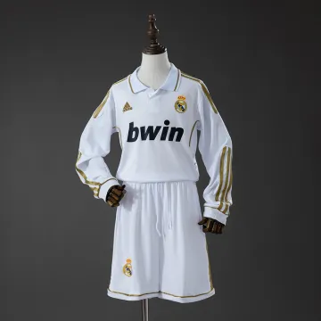Real Madrid 11/12 Thuisshirt met lange mouwen voor kinderen