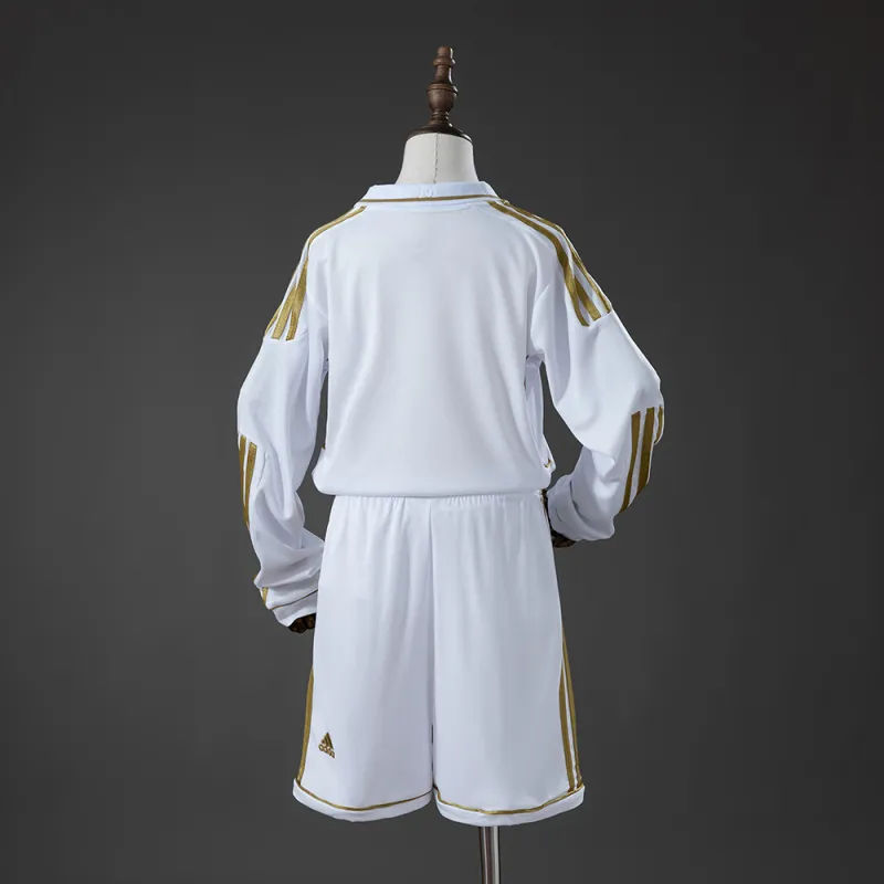 Real Madrid 11/12 Home Retro Long-Sleeve Kids Kit Jersey