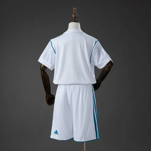 Real Madrid 17/18 Home Retro Kids Kit Jersey
