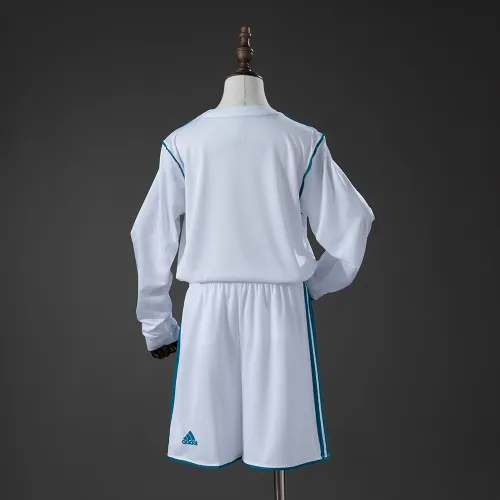 Maglia kit bambino Real Madrid 17/18 Home Retro manica lunga