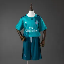 Real Madrid 17/18 Third Away Retro Kids Kit Jersey - product photo US20.98 - Real Madrid 17/18 Third Away Retro Kids Kit Jersey