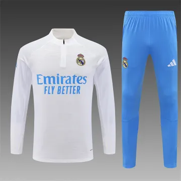Real Madrid 2025/26 Whie Half zipper Training Suit