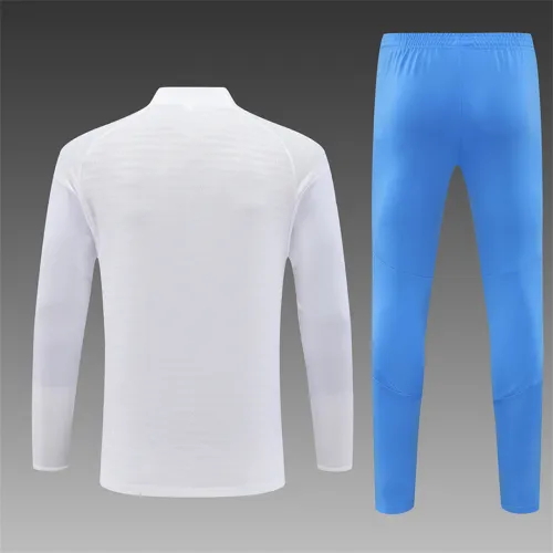 Real Madrid 2025/26 Whie Half zipper Training Suit