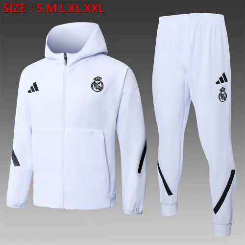 Real Madrid 2025/26 Blanc combinaison à capuche