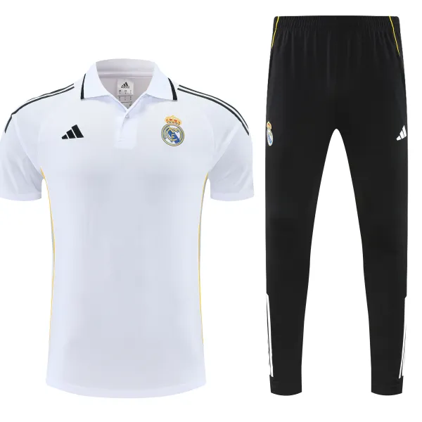 25/26 Real Madrid Fußball-Polo - A-Grade Qualität Detail-Ansicht