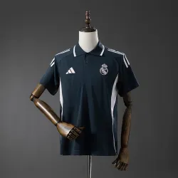 Real Madrid 2025/26 POLO Shirt Black - product photo US17.99 - Real Madrid 2025/26 POLO Shirt Black