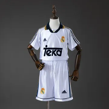 Real Madrid 98/00 Home Retro Kids Kit Jersey