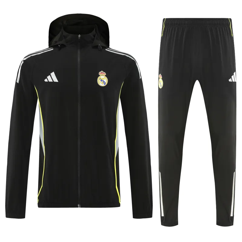 Real Madrid 2026/27 Windbreaker Training Suit Black