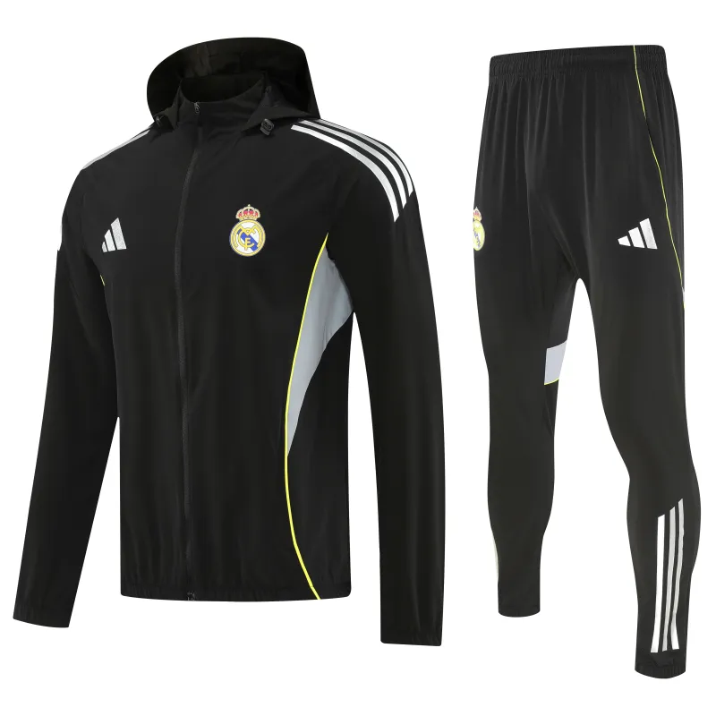Real Madrid 2026/27 Windbreaker Training Suit Black