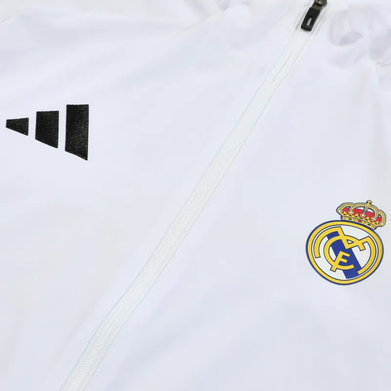 Real Madrid Trainingsanzug mit Windjacke 2026/27, weiß