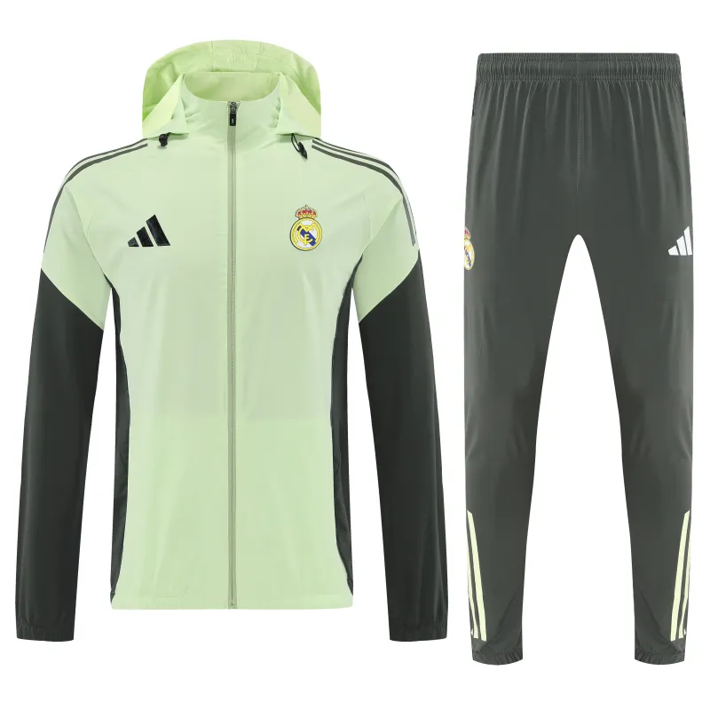 Real Madrid 2026/27 Windbreaker Training Suit Green
