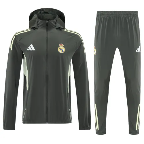 Real Madrid 2026/27 Windbreaker Trainingsanzug Grün